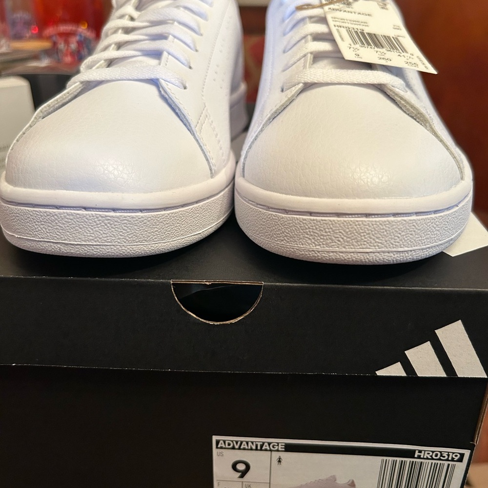 Women’s Adidas Advantage White Sneakers